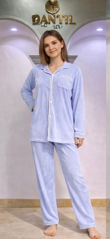 تراك بجامه قديفه دكمه - alternate view